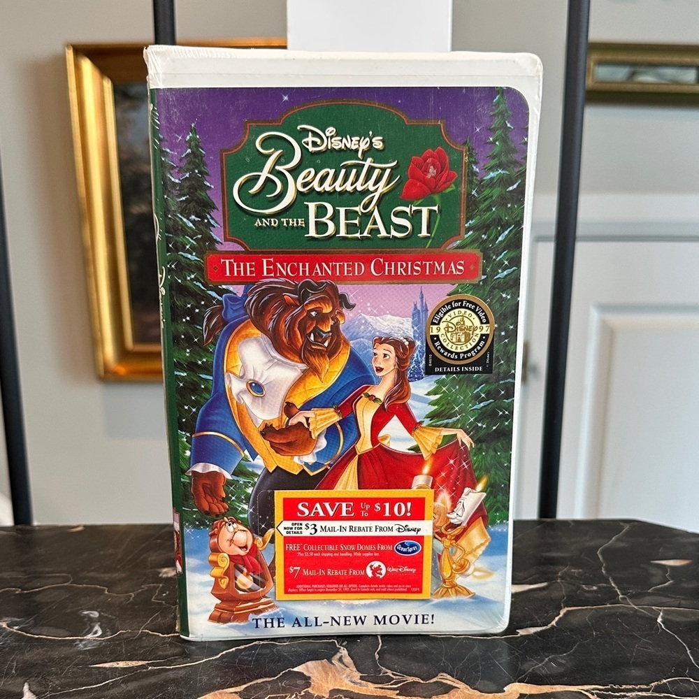 Disney's Beauty and the Beast The Enchanted Christmas VHS New Sealed